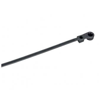 Хомут IEK UHH12-D025-110-100-K02 2.5х110мм P6.6 с винтовым креплением черный (уп.100шт)