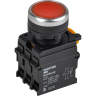 Кнопка с подсветкой IEK MASTER MI-BT60-11D-3-12-K04 d=22мм 1NO+1NC красная MI-BT600-11D-3-12-K04