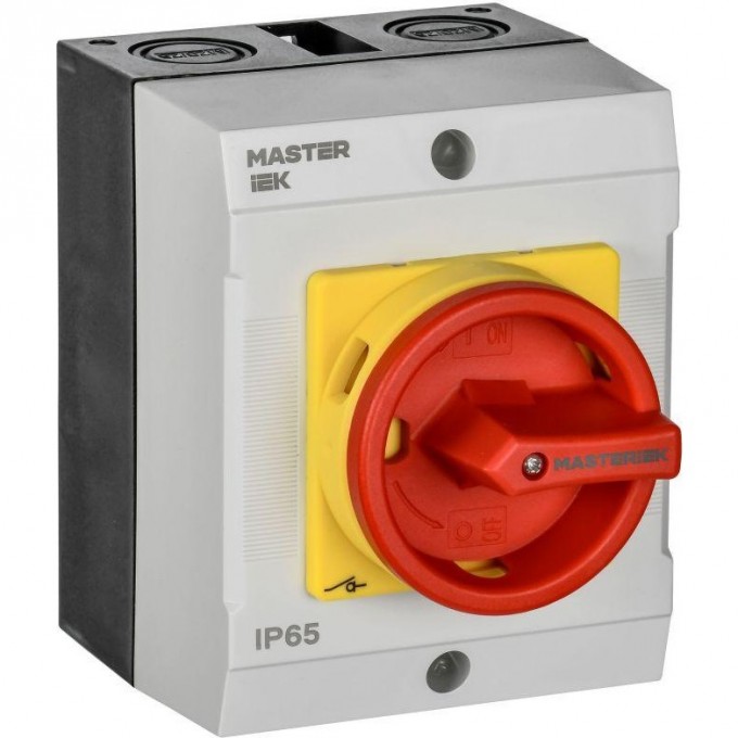 Переключатель кулачковый IEK 10А (сх. 10) в боксе закрытая рукоятка аварийный MI-CS22-010-010