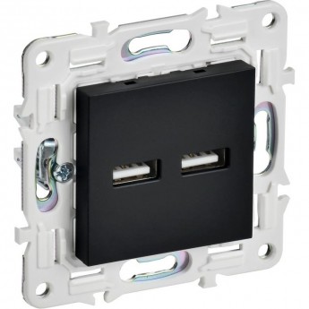 Розетка IEK SK-U21-D31-K02 USB A+A 3.1А SKANDY SK-R15Bl черный Розетка IEK SK-U21-D31-K02 USB A+A 3.1А SKANDY SK-R15Bl черный