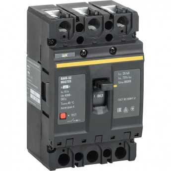 Выключатель автоматический ВА88-32 3Р 25А 25кА MASTER IEK SVA10-3-0025-02 Выключатель автоматический ВА88-32 3Р 25А 25кА MASTER IEK SVA10-3-0025-02