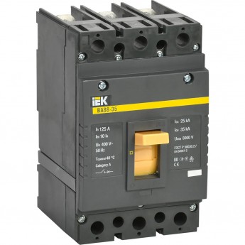 Выключатель автоматический ВА88-35 3Р 125А 35кА IEK SVA30-3-0125 Выключатель автоматический ВА88-35 3Р 125А 35кА IEK SVA30-3-0125