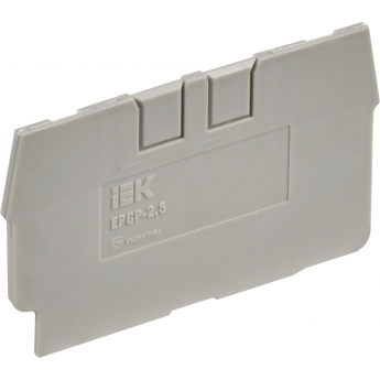 Заглушка IEK для CP 2,5мм2 серая Заглушка IEK для CP 2,5мм2 серая